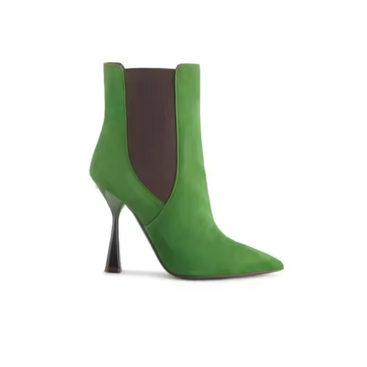 Italian Anke Women's Genuine Leather High Ankle Boots Elastic Band Closure New Style Liner for Autumn Hot Selling Winter Summer